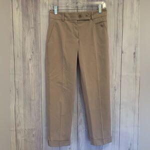 Gunex Italian Classic Khaki Pants Slim Straight Leg Made in Italy Size 4